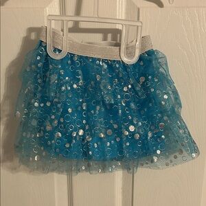 Blue and Silver Tulle Skort